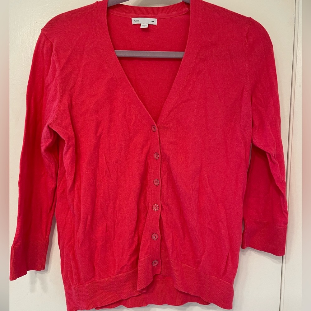 Gap v-neck cardigan sweater.